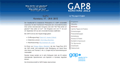Desktop Screenshot of gap8.de