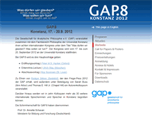 Tablet Screenshot of gap8.de